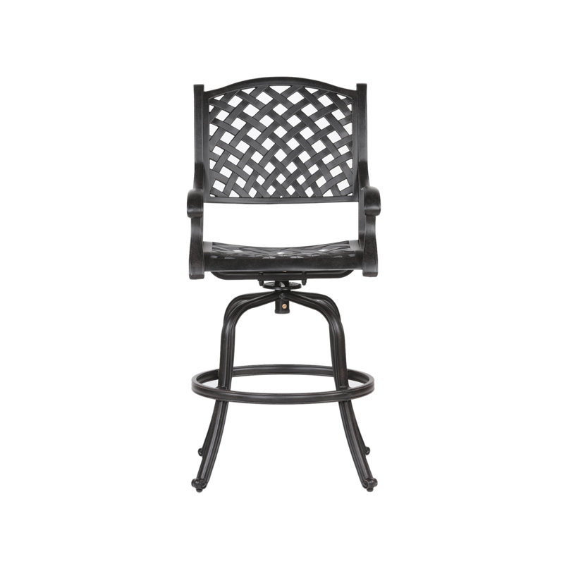 Bloomsbury Market Amaijah 30" Patio Bar Stool with Cushion & Reviews Wayfair